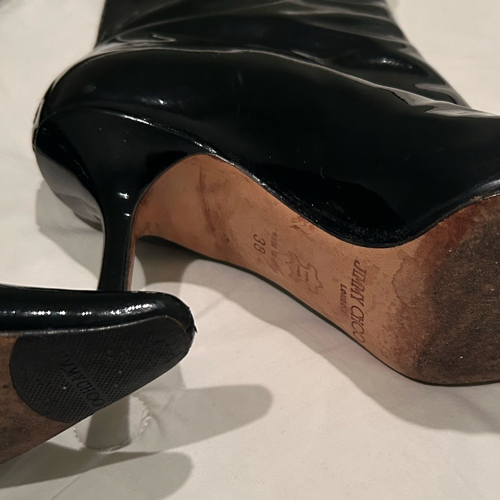 Jimmy Choo black patent leather boots - Picture 9 of 10